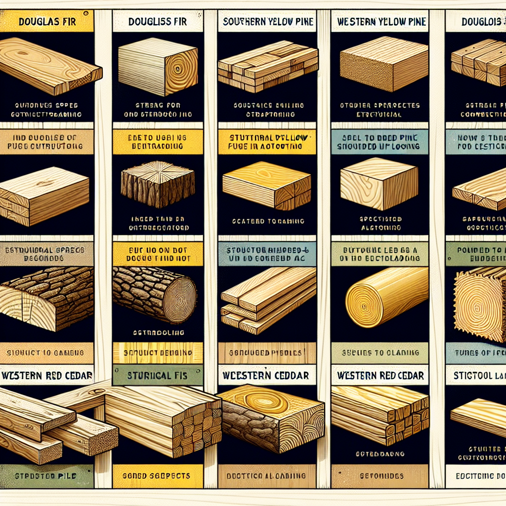 Porównanie gatunków i ich zastosowań drewna konstrukcyjnego