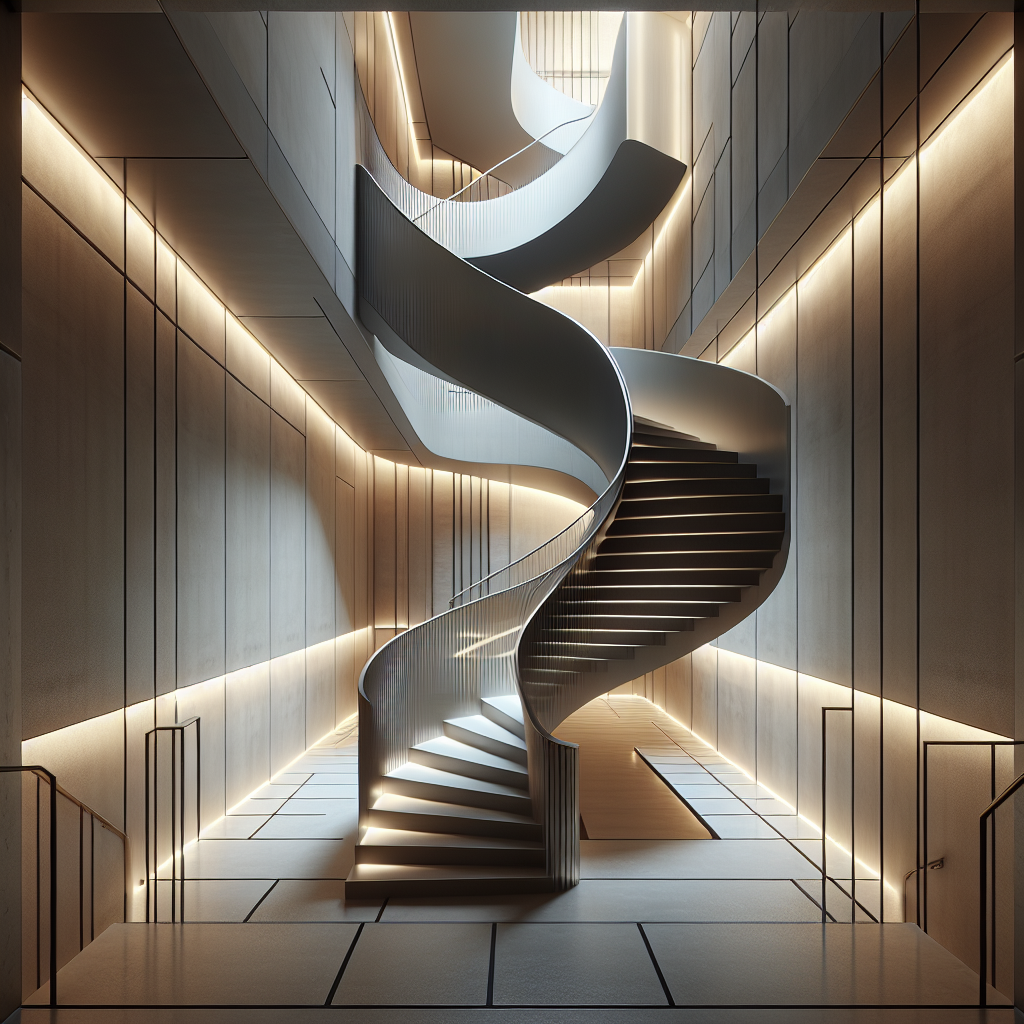 Schody zabiegowe w kształcie litery L – praktyczne rozwiązanie do wąskich korytarzy