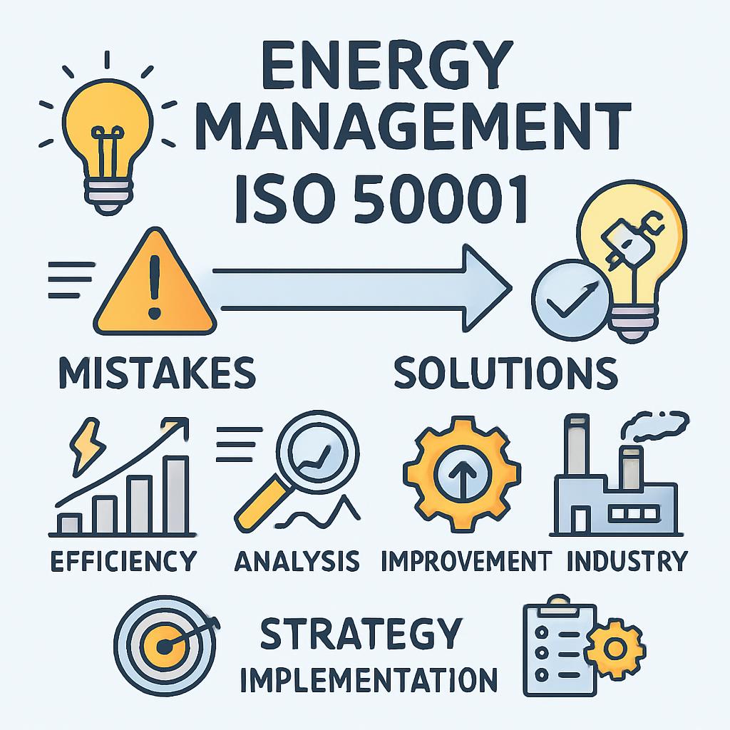 Przegląd energetyczny ISO 50001 – najczęstsze błędy i jak ich unikać
